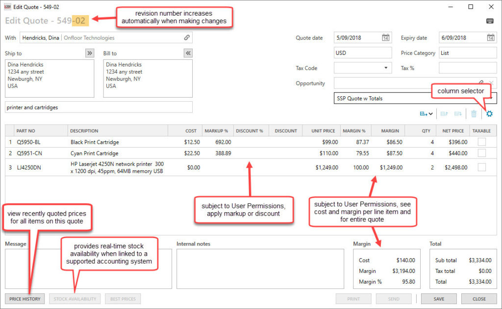 Quoting in your CRM with Legrand CRM